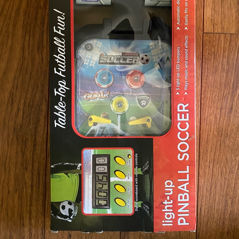 Light-up pinball soccer table top by Nifty